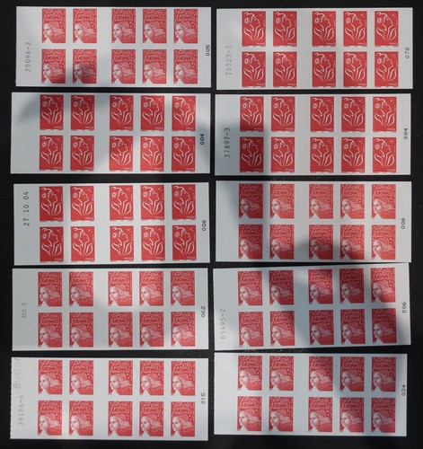 100 timbres france - 100,