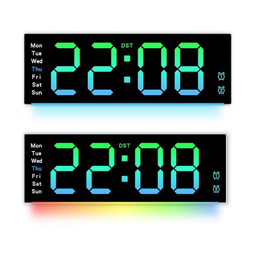 Horloge murale numérique avec - horloge,