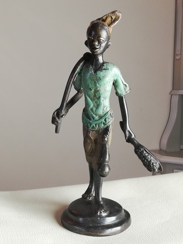 Statuette africaine bronze - ,