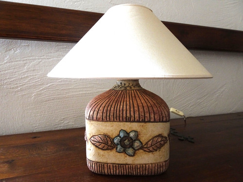 Rare pied lampe céramique - lampe,