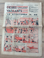 Coeurs Vaillants n°21 JIM BOUM MARIJAC 22/05/1938 TINTIN Mystère de l'avion gris