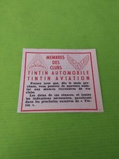 PUBLICITE CLUB TINTIN AUTOMOBILE AVIATION PRENEZ NOTE JOURNAL - 1957 - ( B4 )