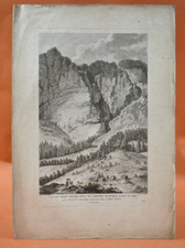 Gravure 1788 - Vue du Mont