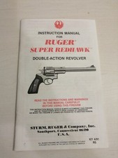 RUGER BLACKHAWK & SUPER BLACKHAWK revolver Owners Manuel d'instruction-de 1986