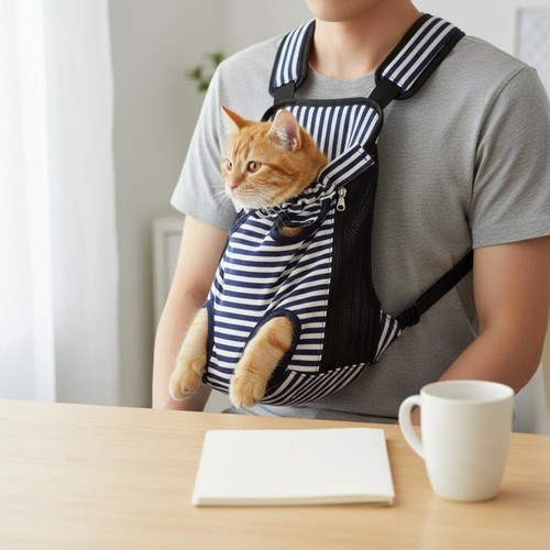 Porte chat ventral portable - porte-chat,