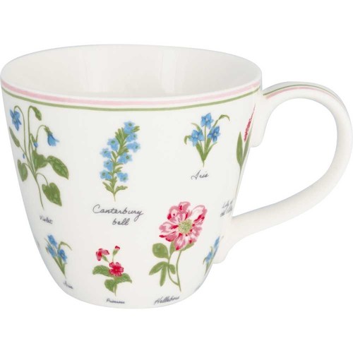 Greengate tasse agnes blanche - tasse,