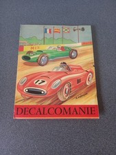 RARE VINTAGE DECALCOMANIES VOITURES COURSE DS CITROEN TUBE MOTOS JESCO DIDACTO 
