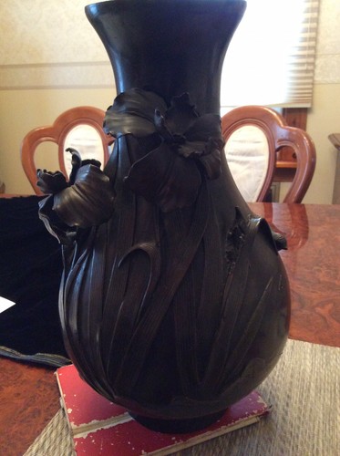 Large antique floral - , bronze