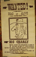 Big Charly affiche mai 68 université Caen, carricature politique