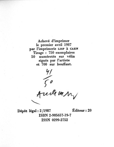 Pierre alechinsky réponses - alechinsky, "réponses