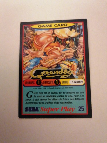 Carte greendog sega - n°25,