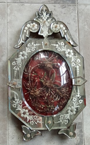 Ancien cadre globe mariée - cadre,
