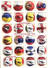 Série de 24 Capsules de Champagne ROGER CHEMIIN (Euro 2024 - Foot)