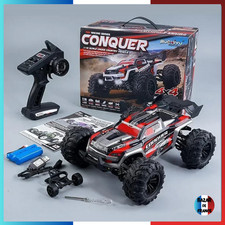 ✅ Voiture Télécommandée RC 4x4 Tout-Terrain Top Racing Serie Conquer Rouge Noir