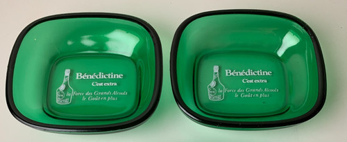Lot cendriers verre vintage - verre,