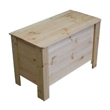 Coffre en bois avec couvercle pour à jouets, balles, vêtements ou chaussures a*