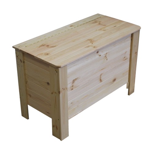 Coffre bois avec - bois, couvercle