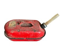 ANCIEN JERRICANE NOURRICE A ESSENCE EN MÉTAL KÉROSÈNE PAS ARMÉE