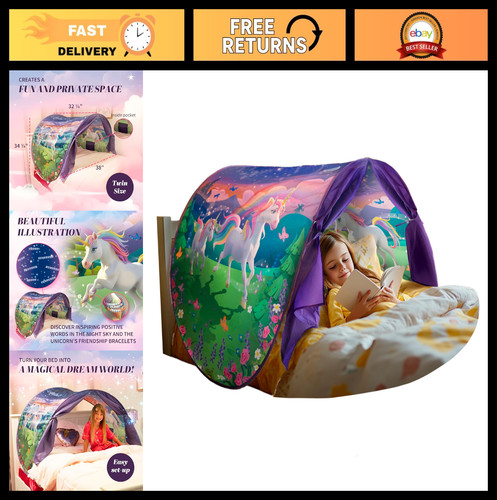 Unicorn canopy bed tent for - canopy,