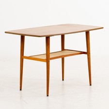 Table basse scandinave en teck à double plateau, années 1950/60