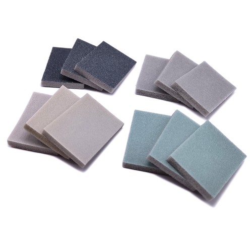 12pc papier abrasif - papier, mousse