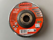 Lot 2 Disque Abrasif à Lamelles Grain A40 pour Meuleuse diam 115mm werckmann