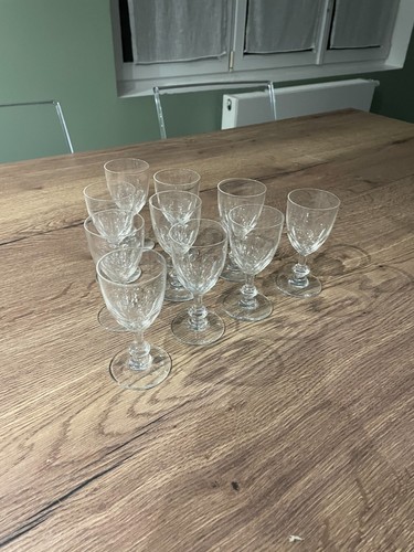 Anciens verres vin blanc - 10,