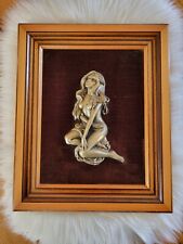 CADRE BOIS FEMME NUE ÉTAIN