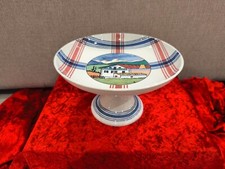 RARE COUPE SUR PIED EN FAIENCE