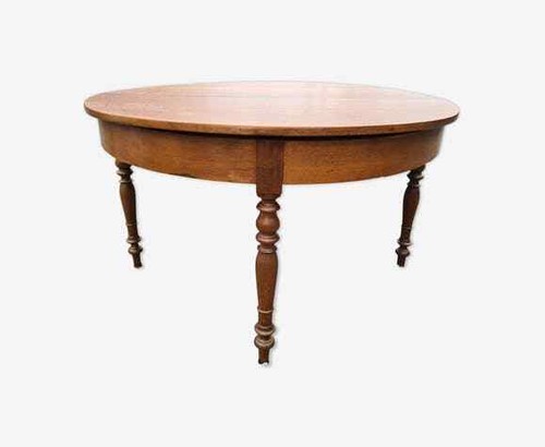 Table ronde demi lune - table,