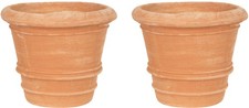 Lot De 2 Pots En Terre Cuite