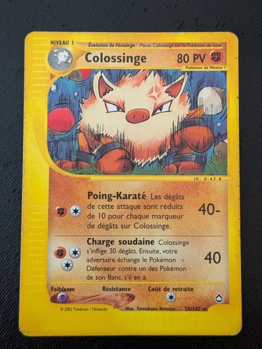 Carte pokémon colossinge - carte,