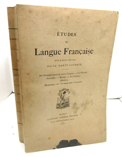 Marty laveaux etudes - etudes, langue