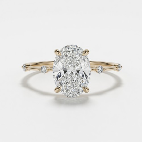 3ct oval lab grown diamond - grown,