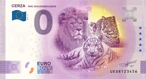 Billet souvenir 2025 zoo cerza - billet,