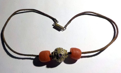 Collier ethnique perles - collier, en