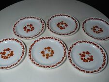 MAGNIFIQUE LOT DE 6 ASSIETTES PLATES ARCOPAL LOTUS  VINTAGE ANNEE 70 N°2