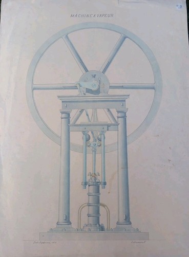 Dessin machine vapeur - dessin,