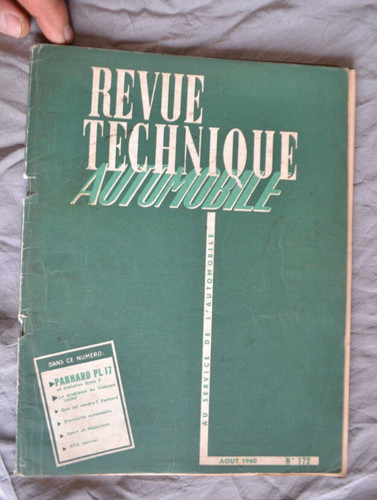 Revue technique automobile - technique,