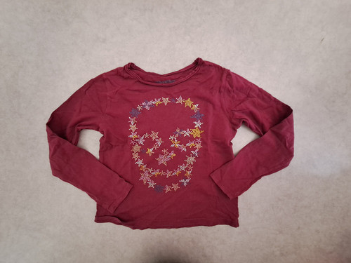 Shirt fille bordeaux tête - fille, "tête