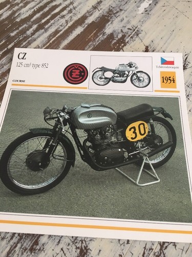 125 cm3 type 852 - 1954, carte