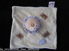 Doudou carré plat Lion jaune
