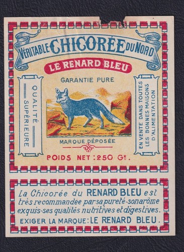 Ancienne étiquette chicorée - ancienne,