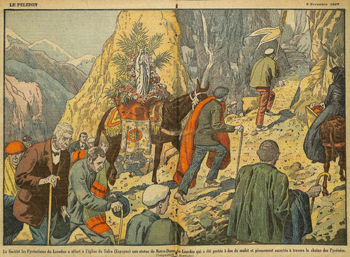 Lourdes statue portée - ),