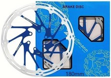Disque de frein Vélo Avant / Arrière Bleu 180mm Zellmann