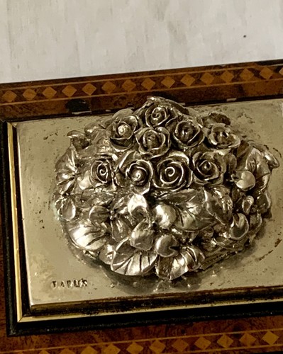 Ancienne boîte marqueterie - boîte,