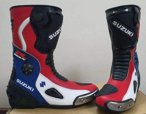 Hommes bottes cuir moto