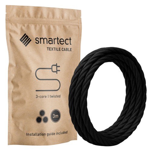 Cable electrique tordu textile - electrique,