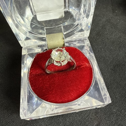 Bague ancienne solitaire - bague,