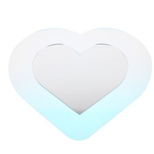  Miroir mural suspendu en forme de cœur, miroir de maquillage, ornement mural